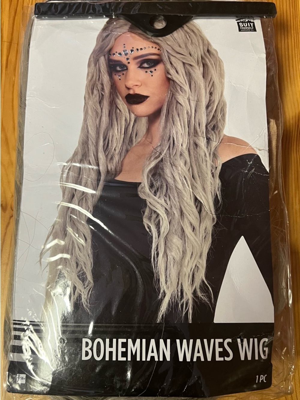 Bohemian Waves Wig - Light Gray